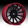 Fuel Burn FC403MQ Black Red Custom Truck Wheels